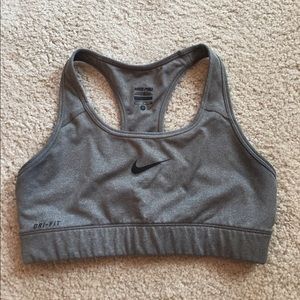 Gray Nike sports bra!